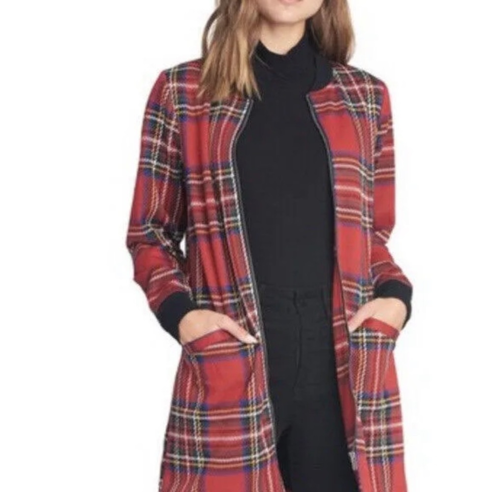 SANCTUARY Full Zip Tartan Jacket